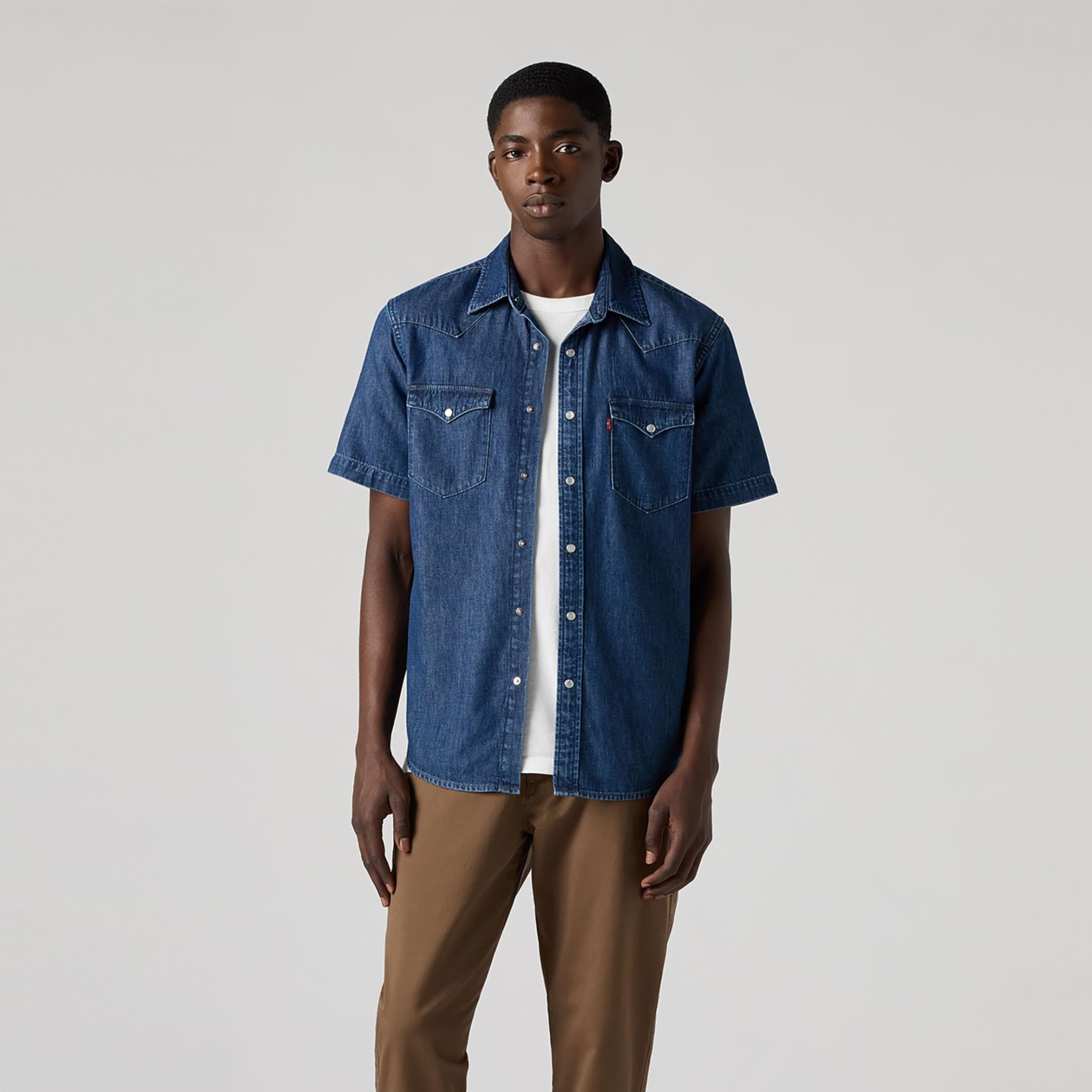Levi's Herren Ss Classic Western Hemd mit Button-Down-Kragen (1er Pack)
