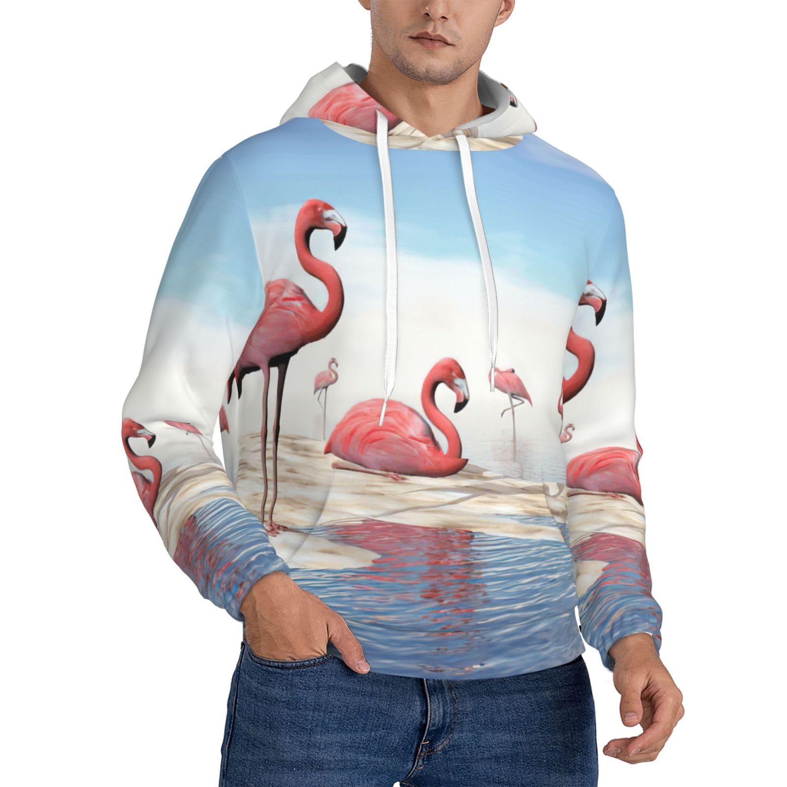 Sweat à capuche homme en polyester pour tenue décontractée de sport - 8