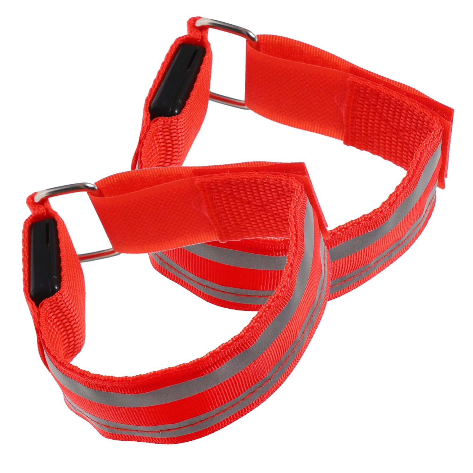 Sosoport Luces de Marcha LED muñequera LED Pulseras Luminosas Accesorios Running Accesorios para Running brazaletes Intermitentes Pulseras de Brillo LED con Electronica LED Rojo