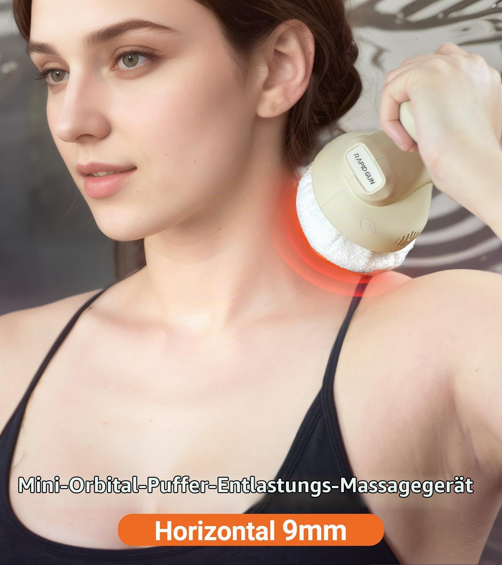 Prime Mini-Massagegerät - Deep Tissue Rückenmassagegerät mit rotierenden und vibrierenden Therapie, einstellbare Multi-Speed-Trigger-Punkt-Massage-Tool für Schmerzlinderung