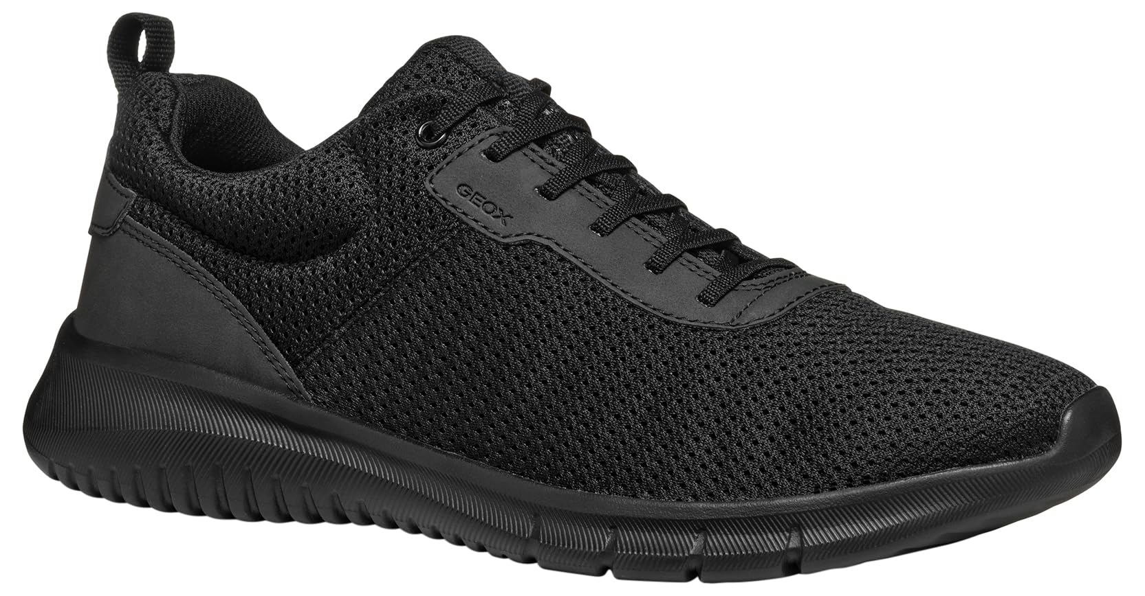 Geox Men's U MONREALE C Sneaker, Black, 6 UK