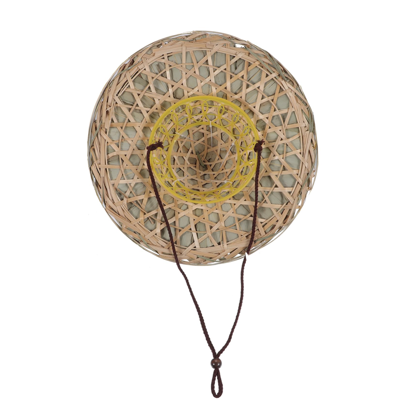 BESPORTBLE Sombrero De Bambú Sombrero a Prueba De Lluvia Sombrero De Pesca Sombreros Tejidos De Bambú Sombreros De Bambú Sombrero De Sol Trenzado De Bambú Tejido De Bambú