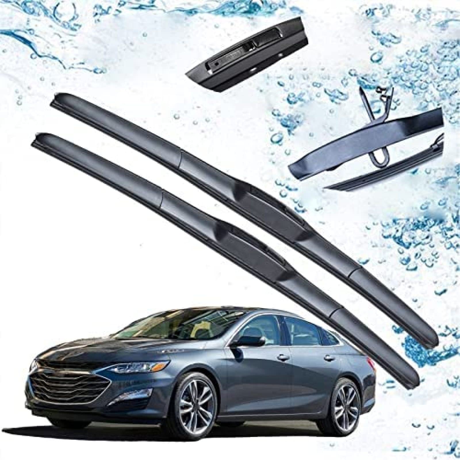 ,For Chevrolet,For Malibu MK9 2016 2017 2018 2019 9th Gen Car Front Windscreen Wiper Blade Brushes,For Car Cutter U J Hook