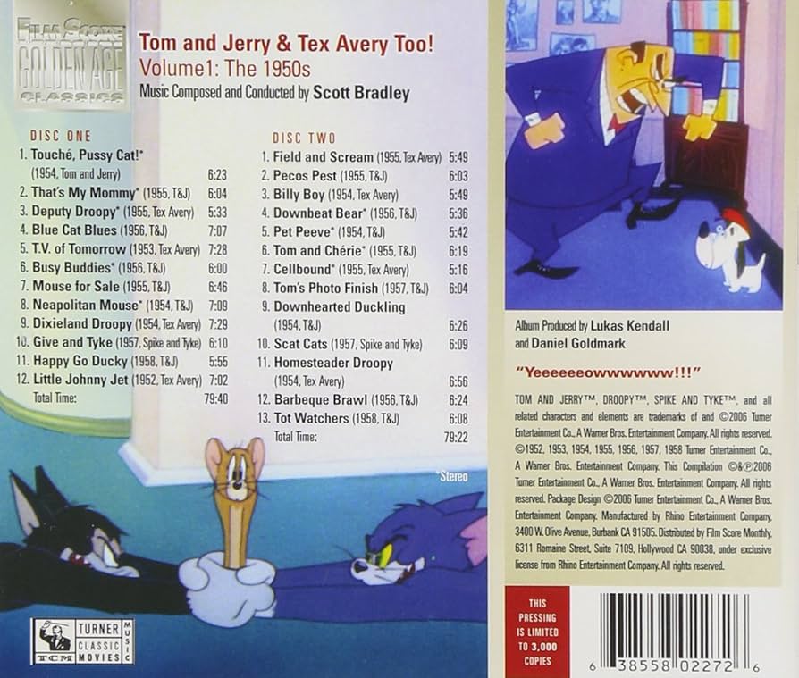 Tom & Jerry & Tex Avery Too!E : Amazon.fr: CD et Vinyles}