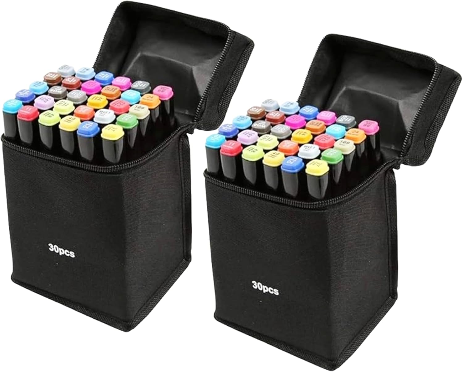 Corslet Alcohol Markers & Color Pens Set | Colour Marker Pen Art Markers Dual Tip Brush & Chisel Alcohol Based Markers for Drawing Sketching Adult Colouring & Illustration (Art Marker 60 Pc)