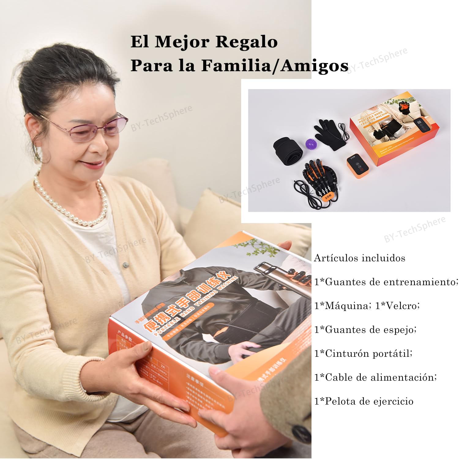 (Izquierda+Derecha,Robot Guantes De Rehabilitación,Guantes De Ictus para Hemiplejia, Guantes De Terapia, Mano Robótica Guantes, Guantes De Terapia Robótica.