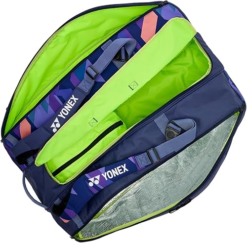 Miniatura 4 de Yonex Pro Racquet Bag 12, Multi-Compartimento 12 Raquetas Equipo de Tenis Paquete de Viaje, Mochila de TransporteAsa de Agarre (BA924212)