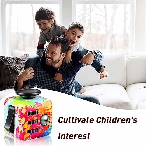 Miniatura 3 de Paquete de 4 juguetes para la ansiedad, cubo mágico para aliviar el estrés y la ansiedad, juguetes para la ansiedad, cubos relajantes de mano para