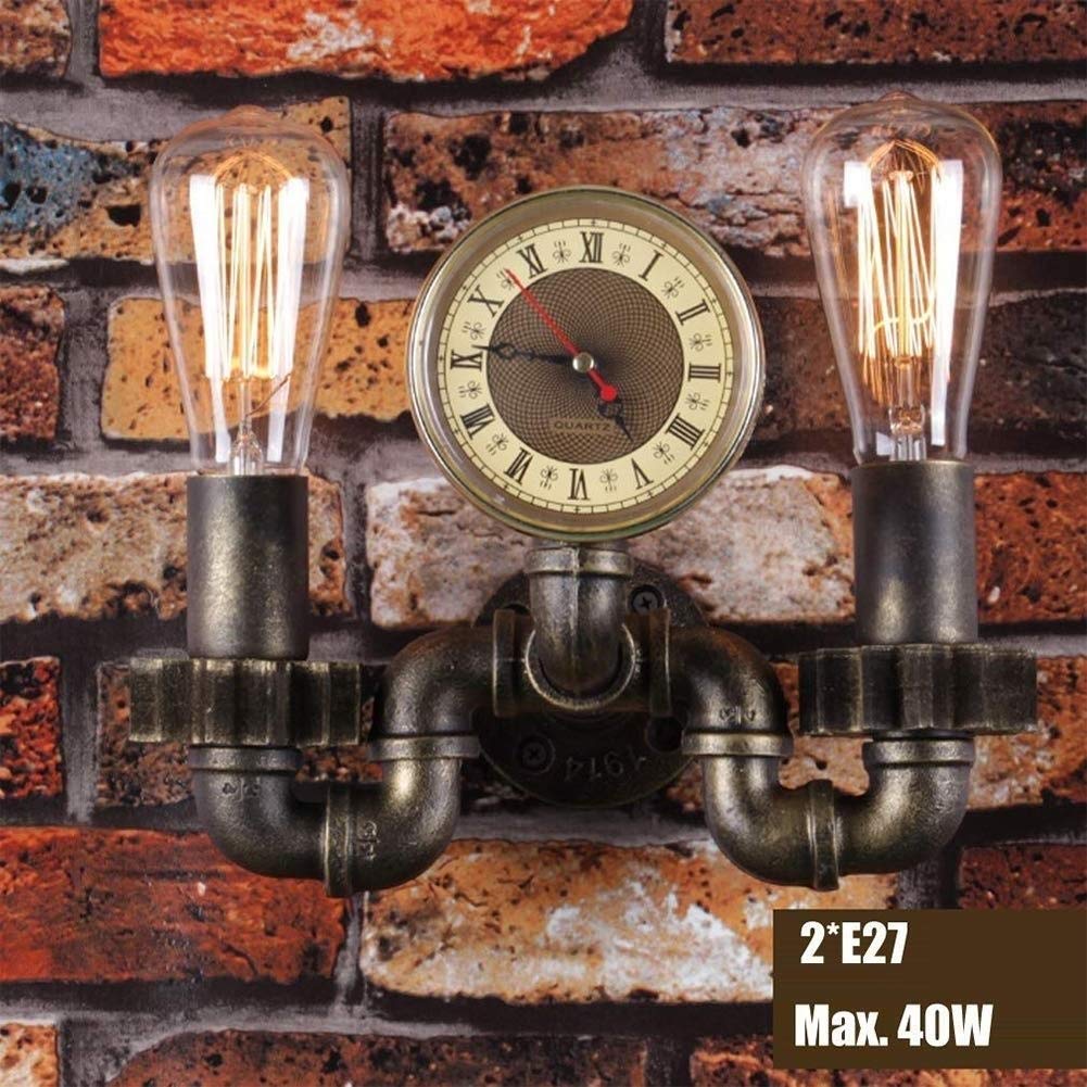 2 Luces Steampunk tubería de Agua lámpara de Pared decoración Interior hogar restaurantes Sala de Estar Cocina Sala de Estudio luz de Pared almacén mesita de Noche Dormitorio Apliques