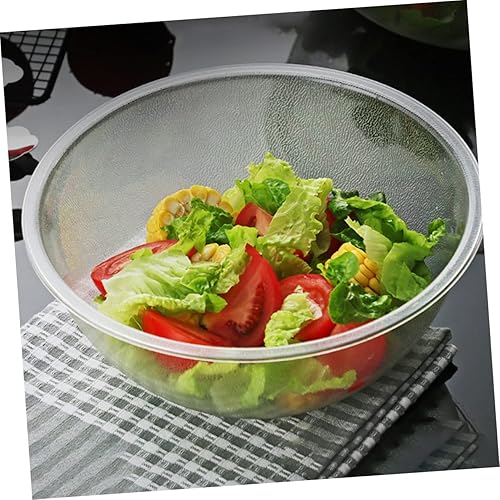 Miniatura 9 de Recipientes de ensalada para alimentos, vajilla de plástico, recipiente de plástico transparente, cuenco de cocina, cuenco de mezcla, cuenco de