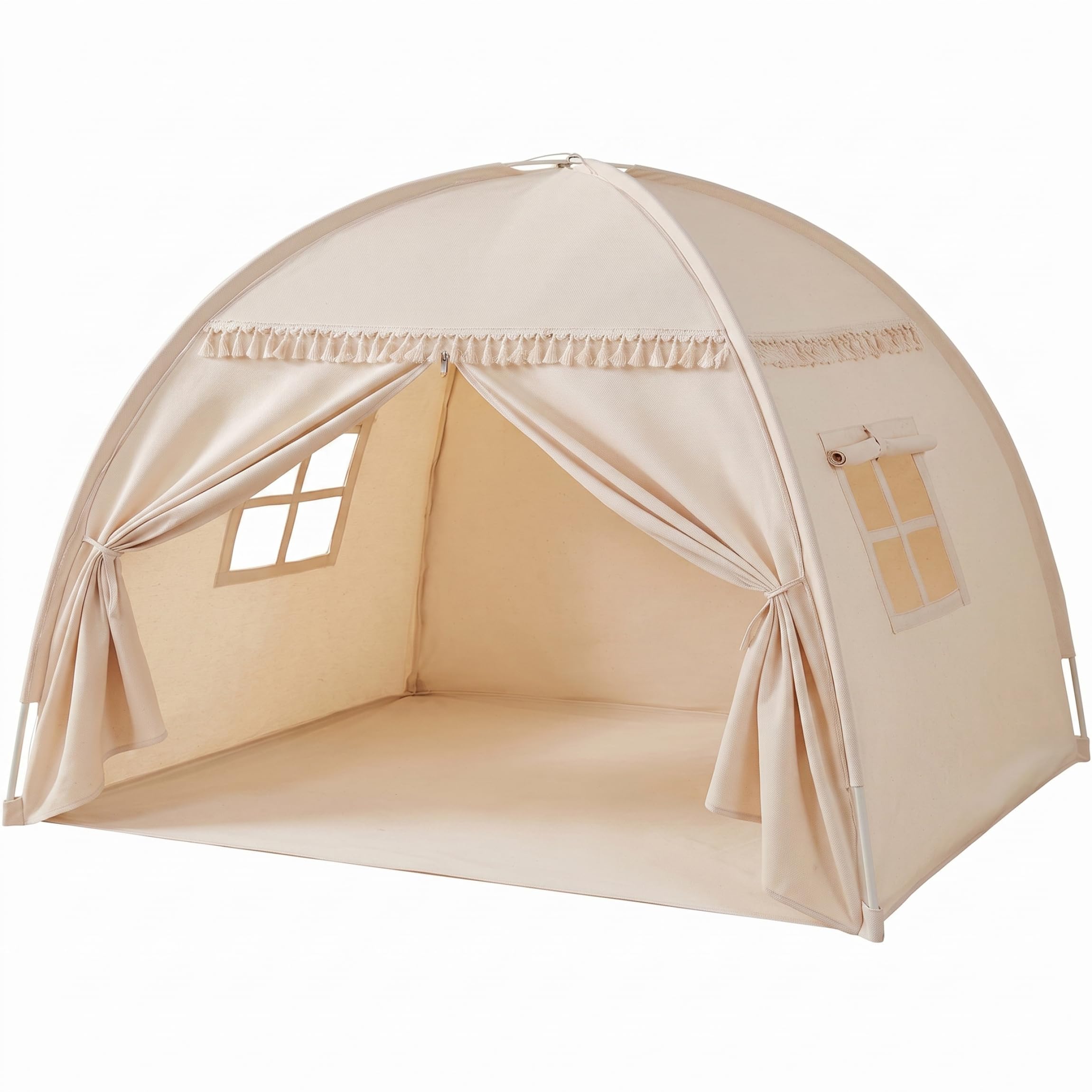 Tienda de Juegos Interior para niños con Cortina para Ventana y Puerta, casa de Juegos con Espacio Privado para niños pequeños, para y niñas