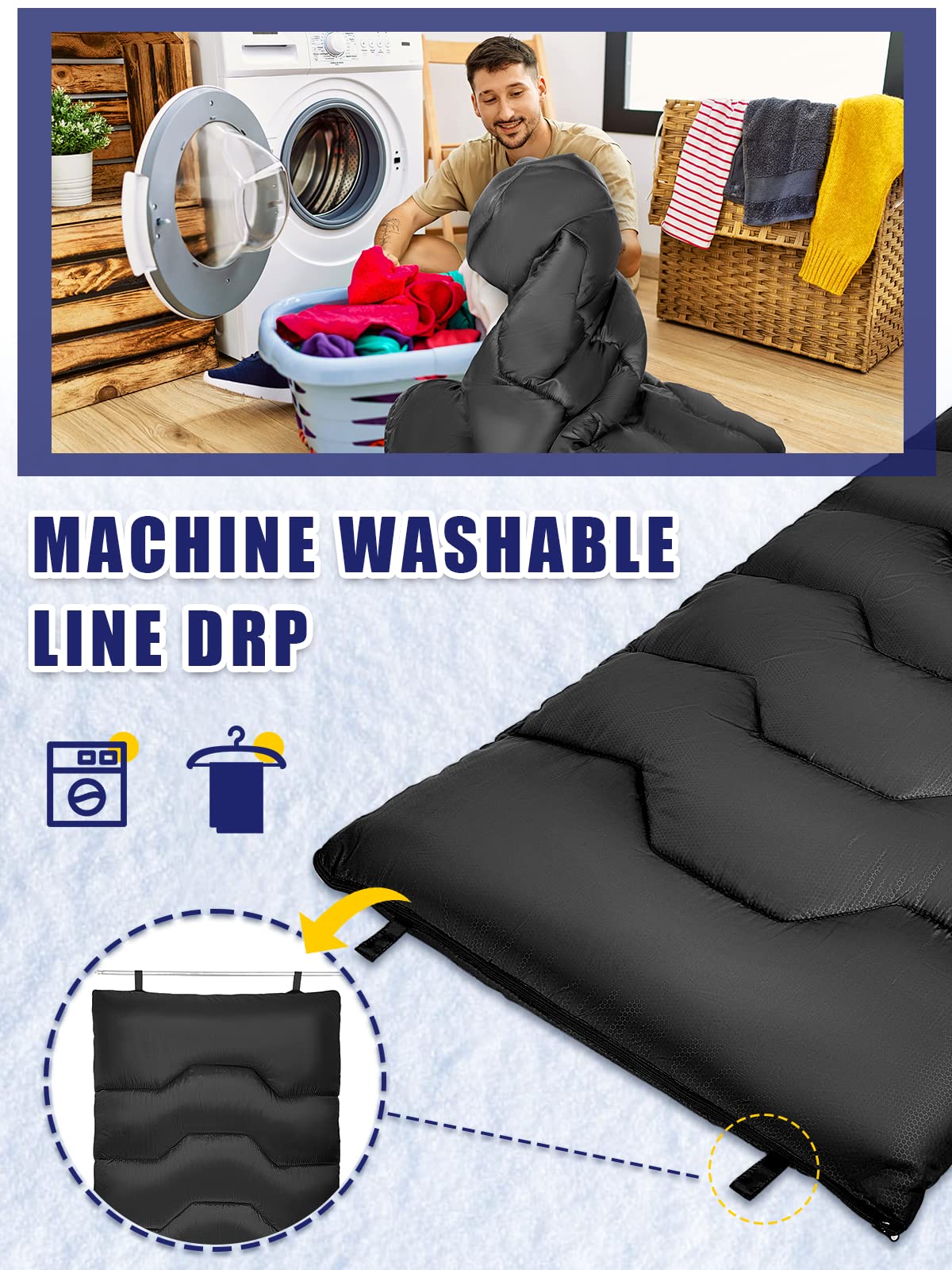 Forceatt Saco de Dormir para Adultos (210x80CM) -7~20°C Saco de Dormir Compacto 4 Estaciones, Saco de Dormir Invierno a Prueba de Agua y Desgarros,Lgrande para Camping y Senderismo.