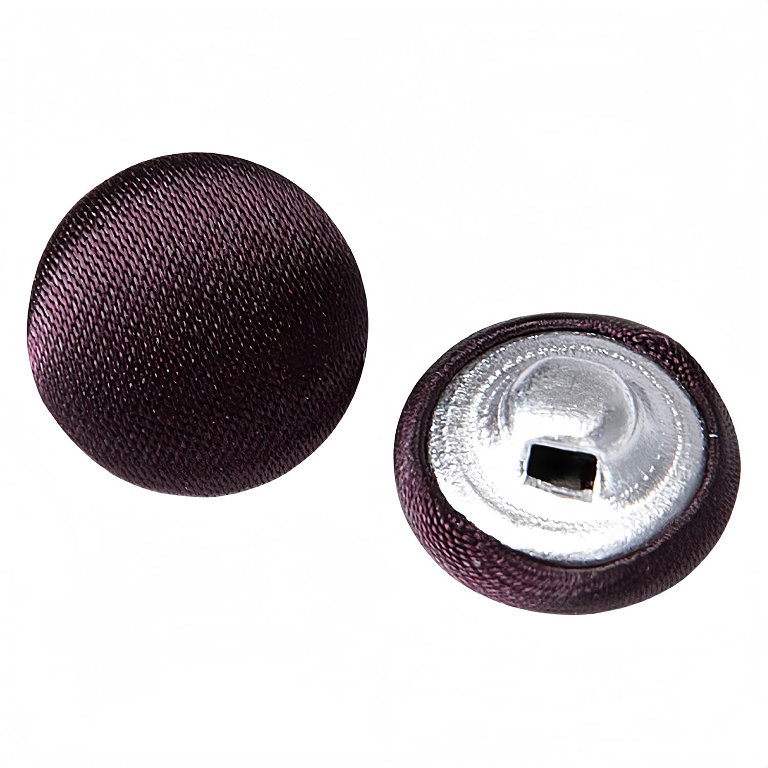 10 Pcs Satin Covered Metal Shank Buttons Cloth Buttons for Wedding Dress Tuxedo Suits