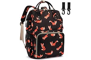Fox Baby Diaper Bag Backpack: Spacious and Waterproof for Mommies On-the-Go