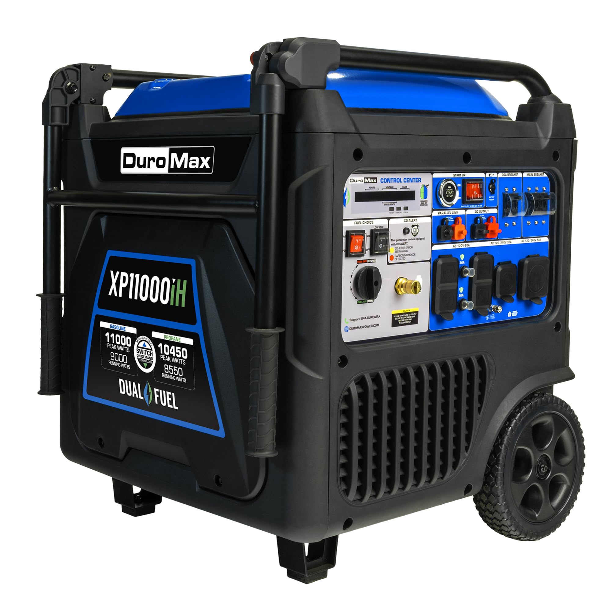 Sponsored Ad - DuroMax XP11000iH 11,000-Watt Dual Fuel Portable Digital Inverter Generator - Gas & Propane, Remote Electric Start, Transfer Switch Ready, RV & Emergency Ready