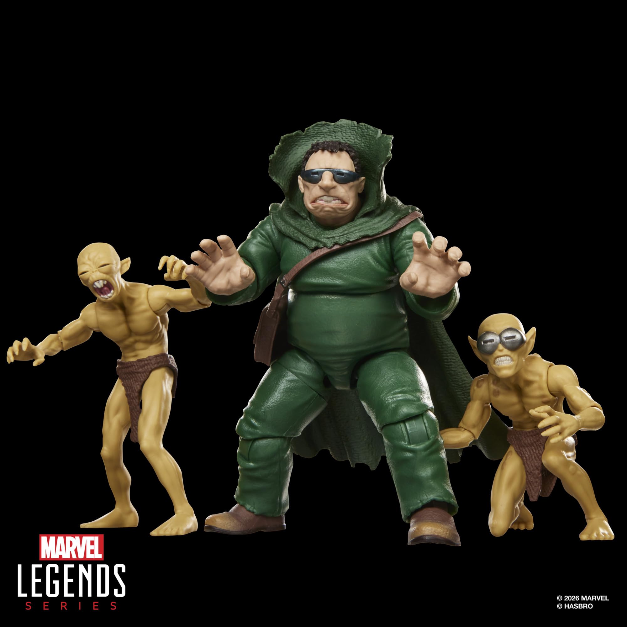 Marvel Legends Series Marvel's Mole Man & Moloids Multi-Pack, 3 von den Fantastic Four Comics inspirierte Action-Figuren zum Sammeln (Skala 15 cm)