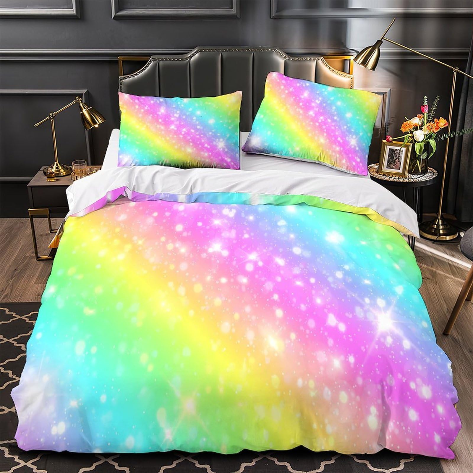 Housse de couette hypoallergénique microfibre douce fermeture éclair enfant