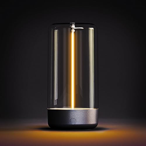 Sunco - Lámpara de mesa con filamento magnético, recargable, minimalista, flexible, LED, lámpara de campamento, regulable, inalámbrica, 1 W, 55