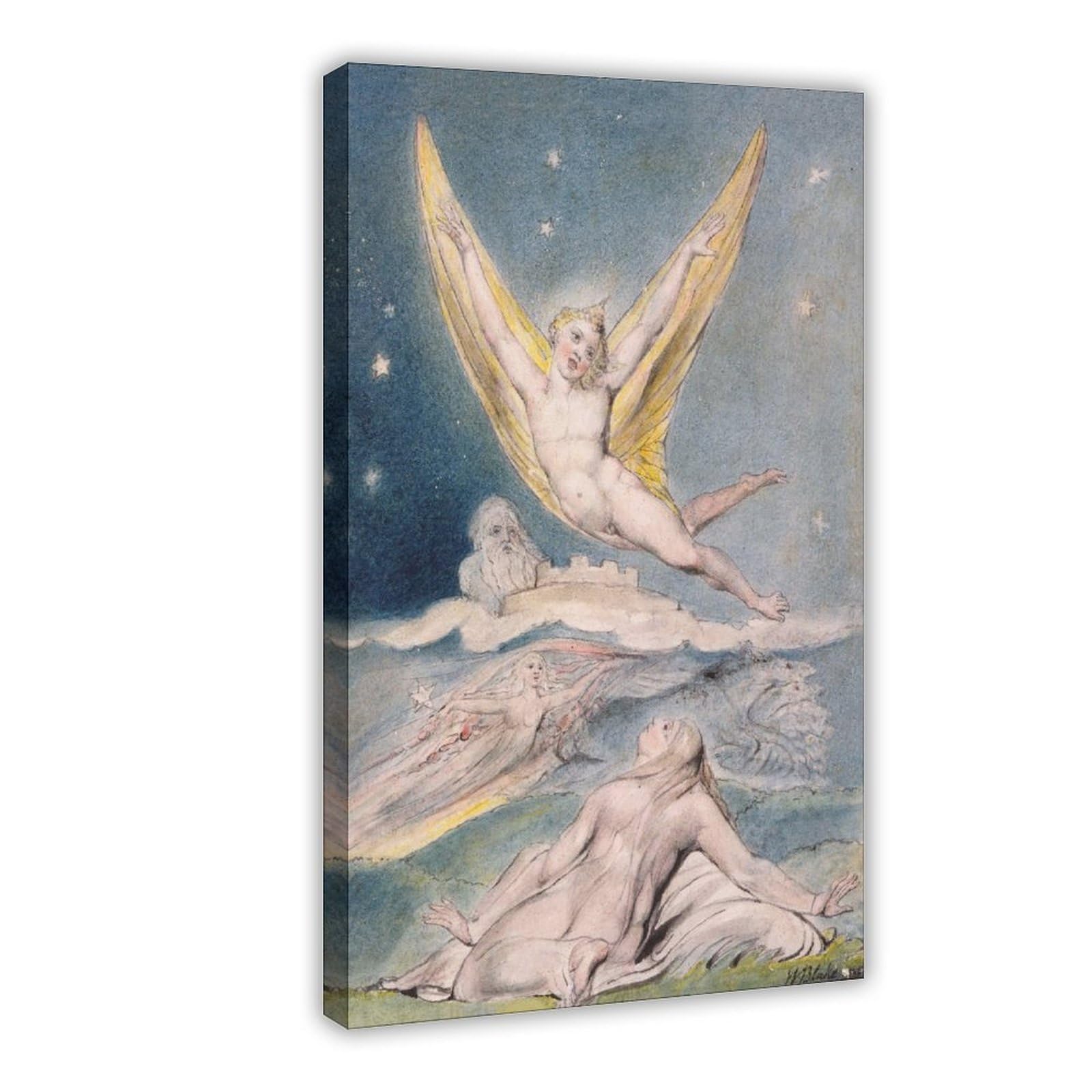 WCYB William Blake - Night Startled by The Lark Posters Prints Canvas Deco Paintings Wall Art Frame 20" L X 30" W