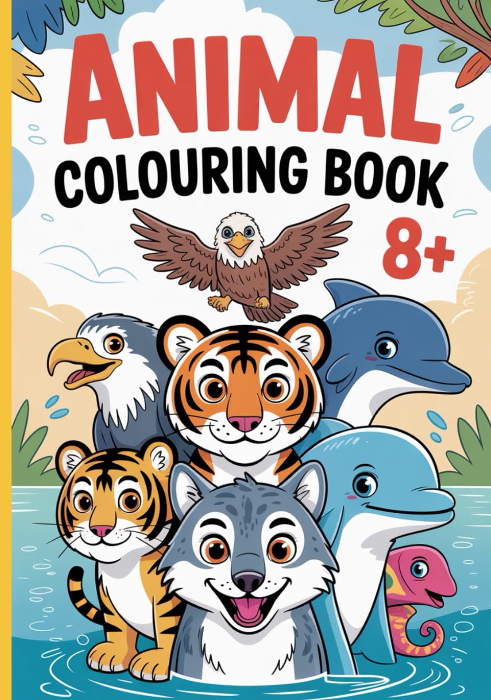 Animal Colouring Book: 32 Detailed Animal Designs for Relaxation, Focus & Creativity