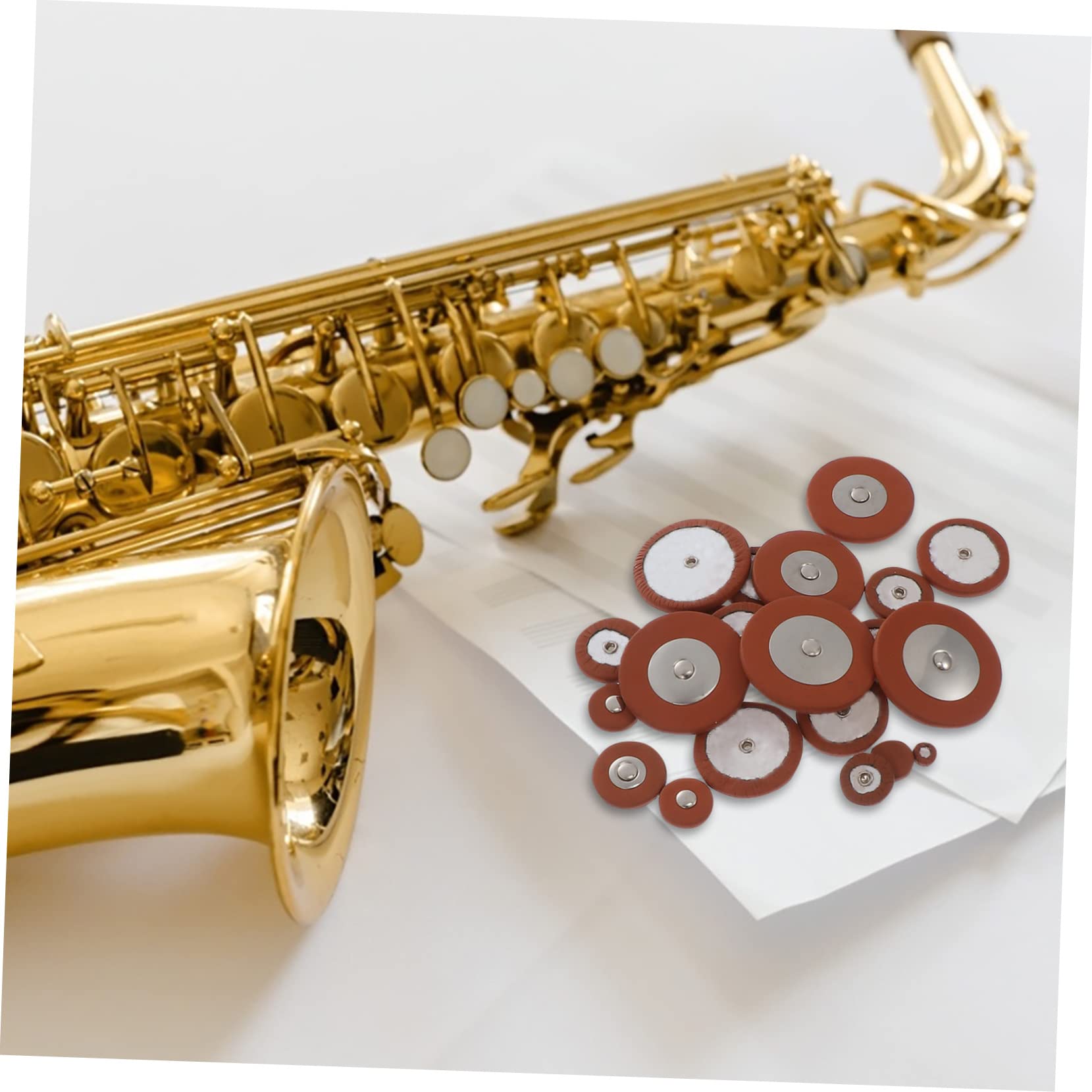 ibasenice Kit Di Riparazione Per Sassofono Set Completo Di Strumenti Per Strumenti a Fiato Viti Metalliche e Accessori Per Sax Contralto Facile Da Usare e Sostituire