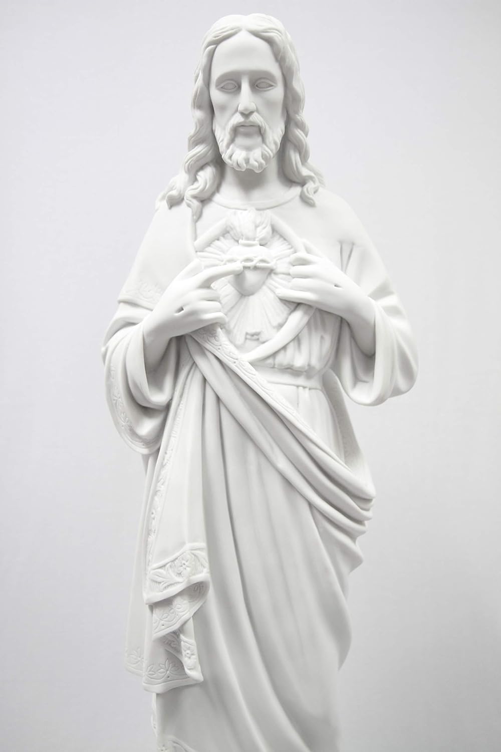 Vittoria Collection 33 Inch Sacred Heart of Jesus Italian Statue Sculpture Made in Italy Indoor Outdoor Garden