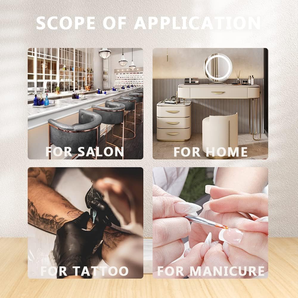 Nail Tools Cleaner High temperature Pot for Scissors Tweezers Clippers Nail Art Tools Manicure Cleaning Clean Box for Nail&Hair Salon