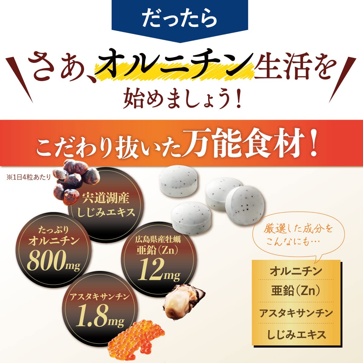 Amazon | 【疲れているそこのあなたに！】ステラ漢方 オルニパワーZn