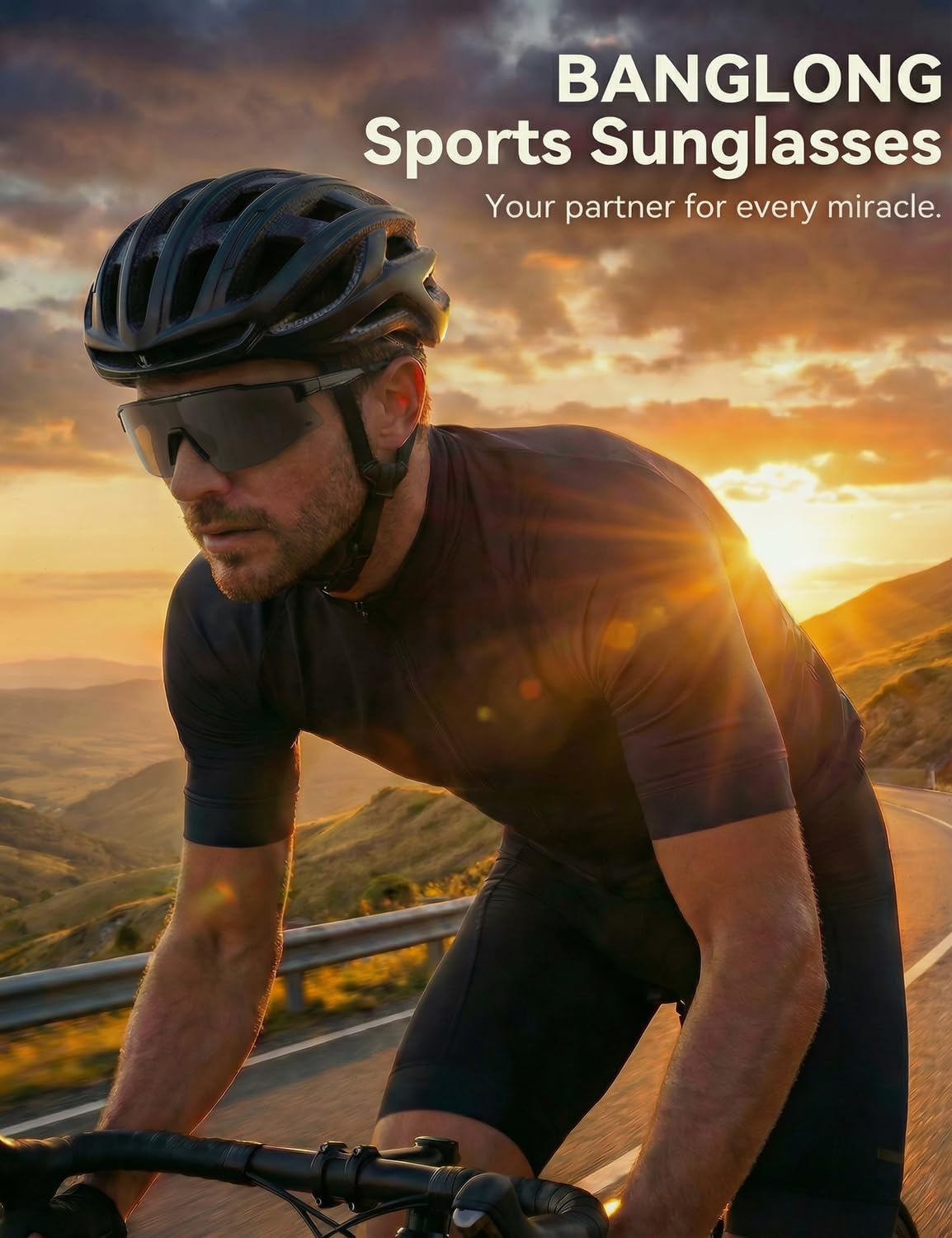 BangLong Polarized Sports Sunglasses for Men Women - UV400 Protection Sun Glasses for Cycling Running Baseball Fishing Hiking - Image 2