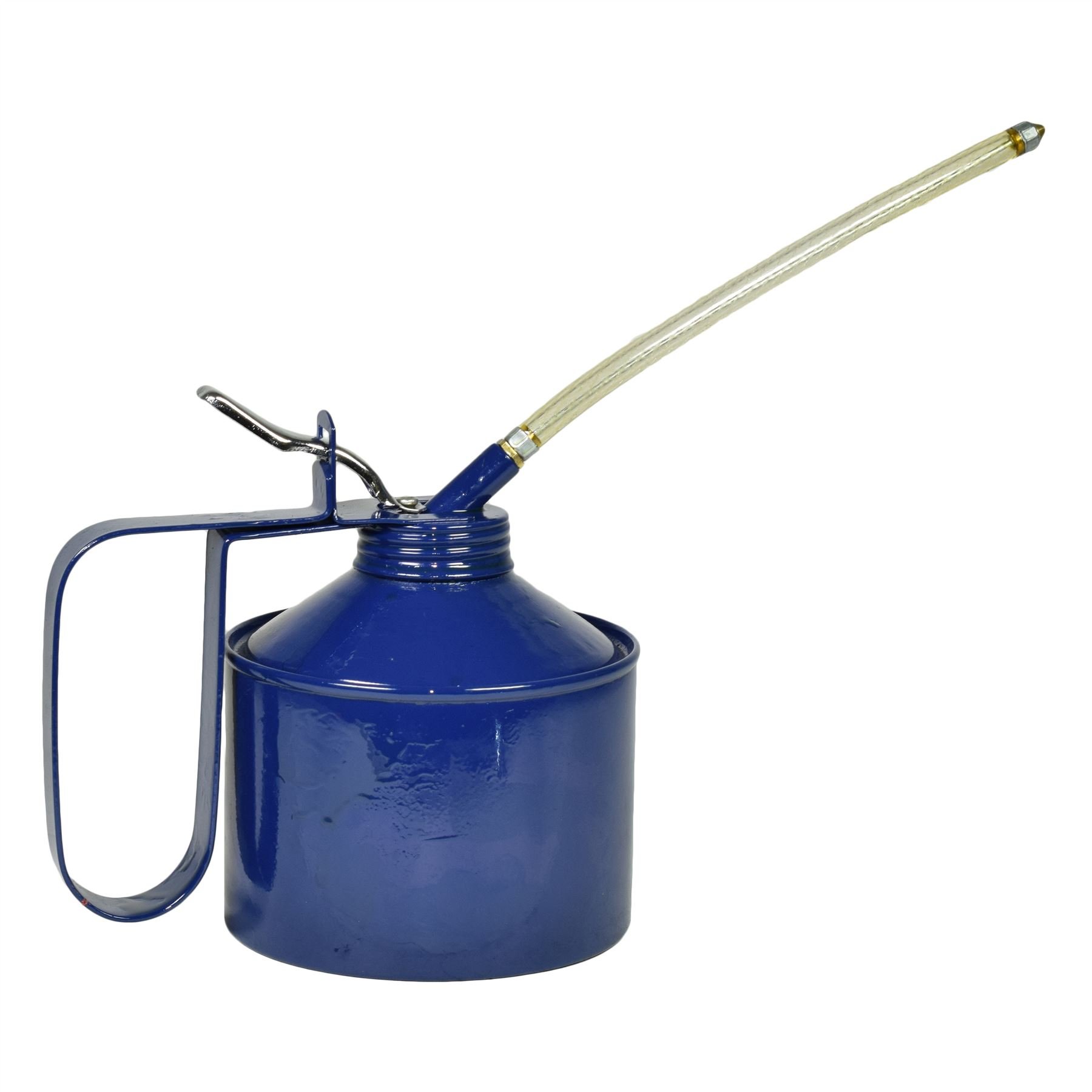 Ab Tools 1-1/2 Pint Oil Lubricant Metal Can With Flexible Spout Thumb Pump Trigger