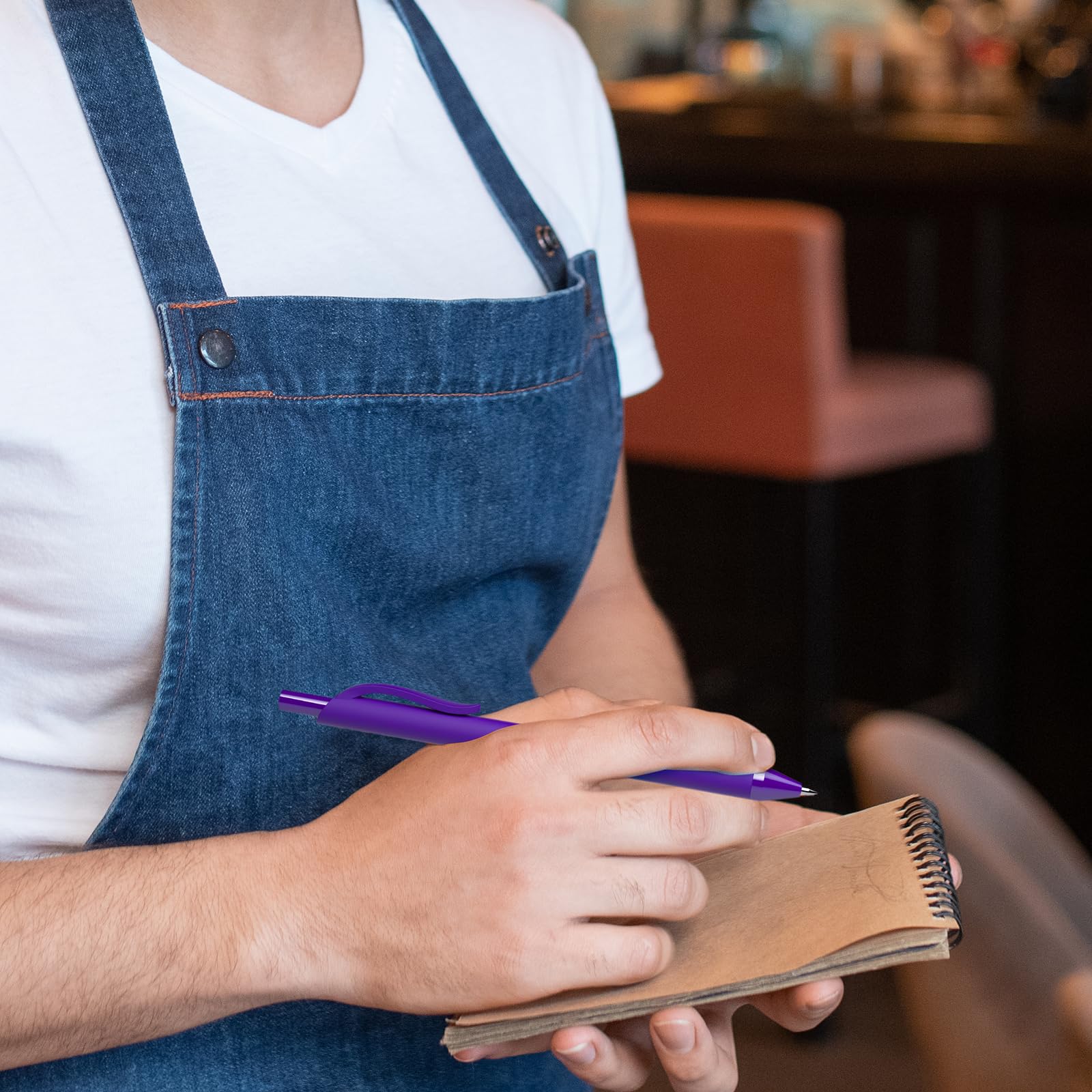 108 Pack Black Pens - Bulk Pens 1 0mm Medium Point Ballpoint Pens Smooth Writing No Bleed Retractable — view 7