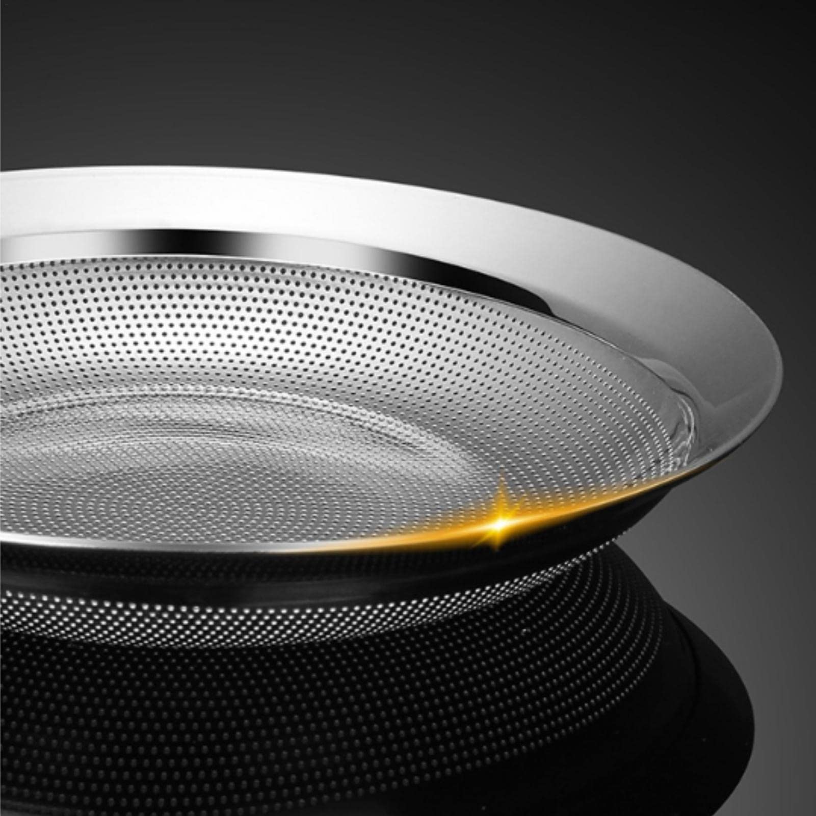 Schiumarola Acciaio Inox 304 - Mestolo A Rete Fine Con Manico Lungo, Per Cucina Professionale