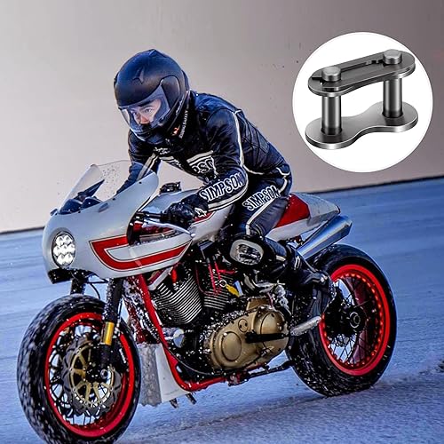 Miniatura 6 de PAGOW 16 eslabones de conexión de cadena de rodillos n. 41, conector maestro de acero al manganeso resistente para bicicletas, mini bicicletas,