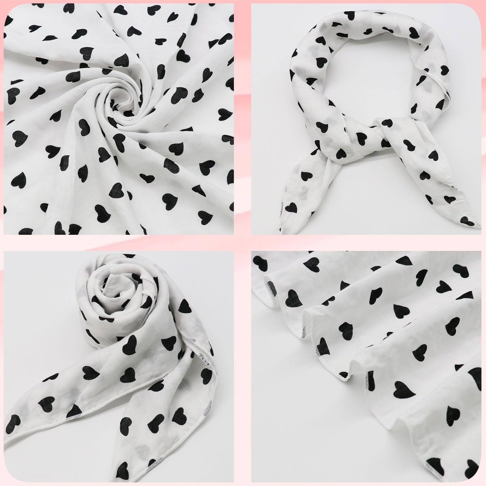 Bandanas - Pañuelo floral para la cabeza, pañuelo cuadrado versátil para uso casual, perfecto para mujeres y hombres