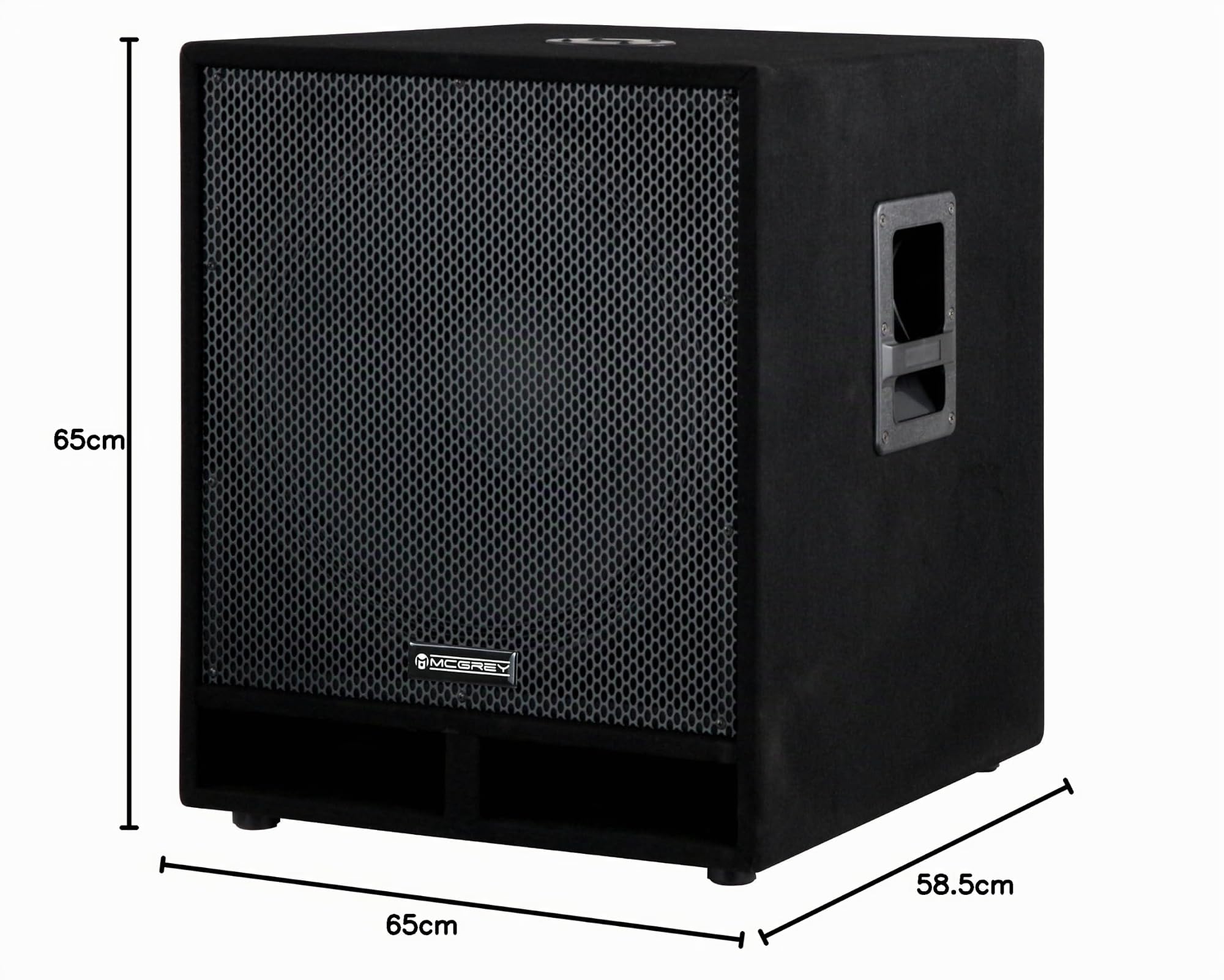 McGrey PAS-118 Passiv-Subwoofer 2X Set - 18" Woofer - Belastbarkeit: 450 Watt (RMS) - Impedanz: 4 Ohm - Frequenzgang: 38 Hz - 1,5 kHz - Anschlüsse im Klinken- und SPK-Format - Robustes Holzgehäuse