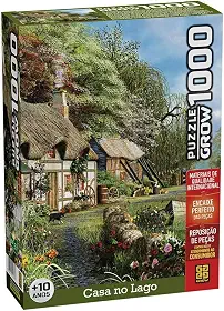 Quebra-cabeça 1000 peças Casa no Lago - Grow
