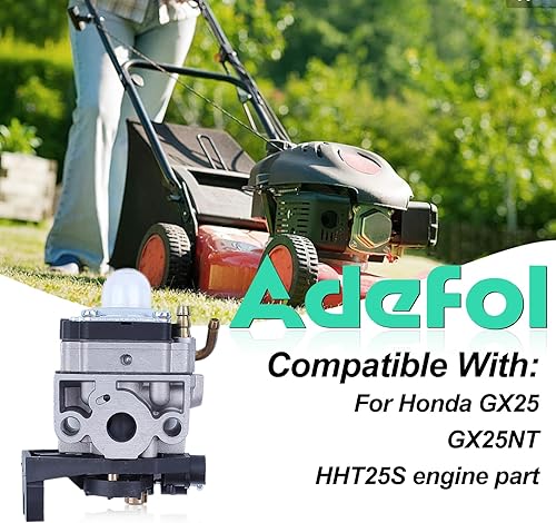Miniatura 2 de Adefol Kit de 8 piezas de cubierta de filtro de aire para carburador de motor, kit de 8 piezas para cortacésped Honda GX25 GX25NT HHT25S con línea