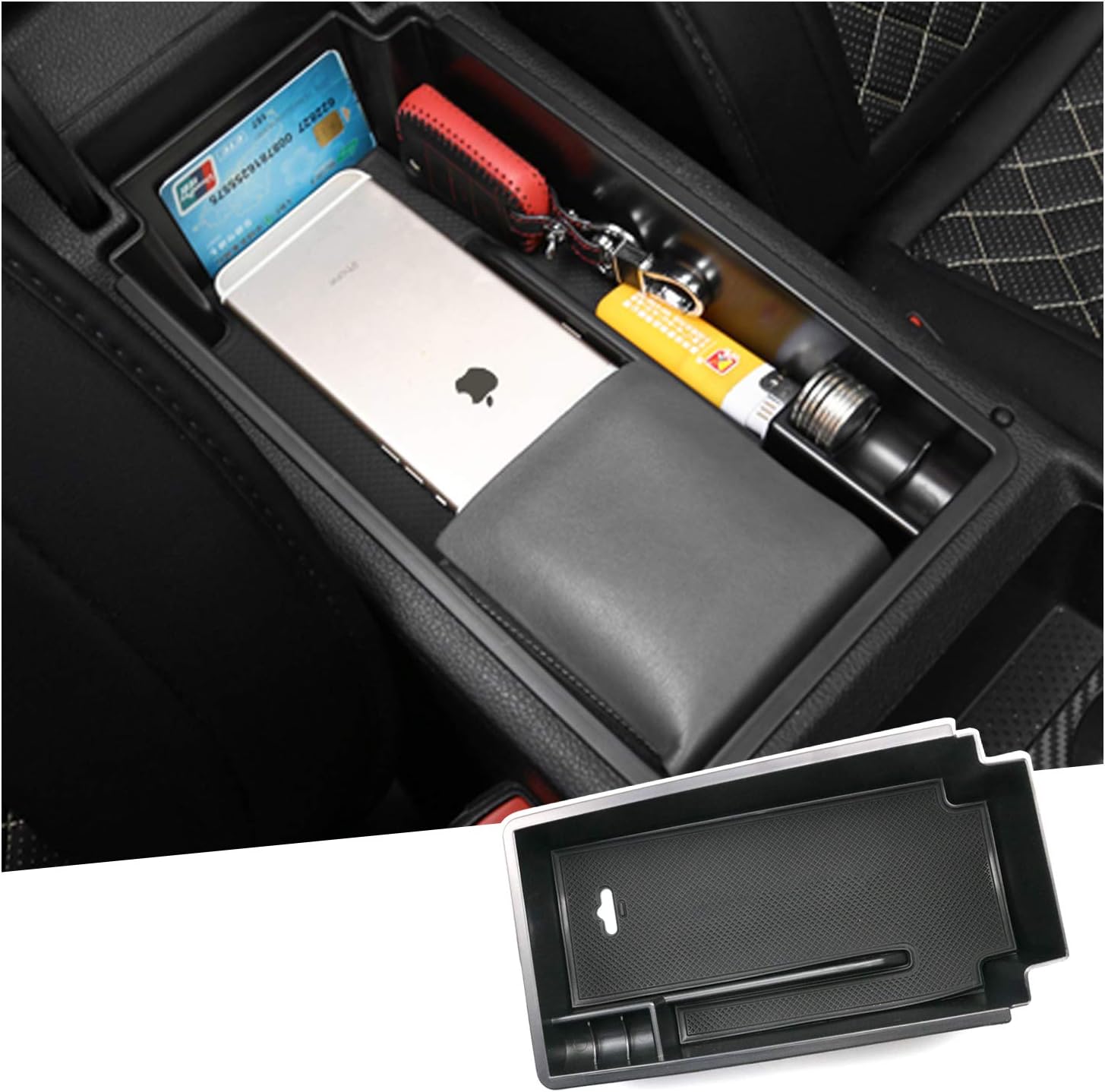 Mittelkonsole Organizer Für Skoda Superb III (2015-2023) - Praktische Aufbewahrungsbox Für Armlehne