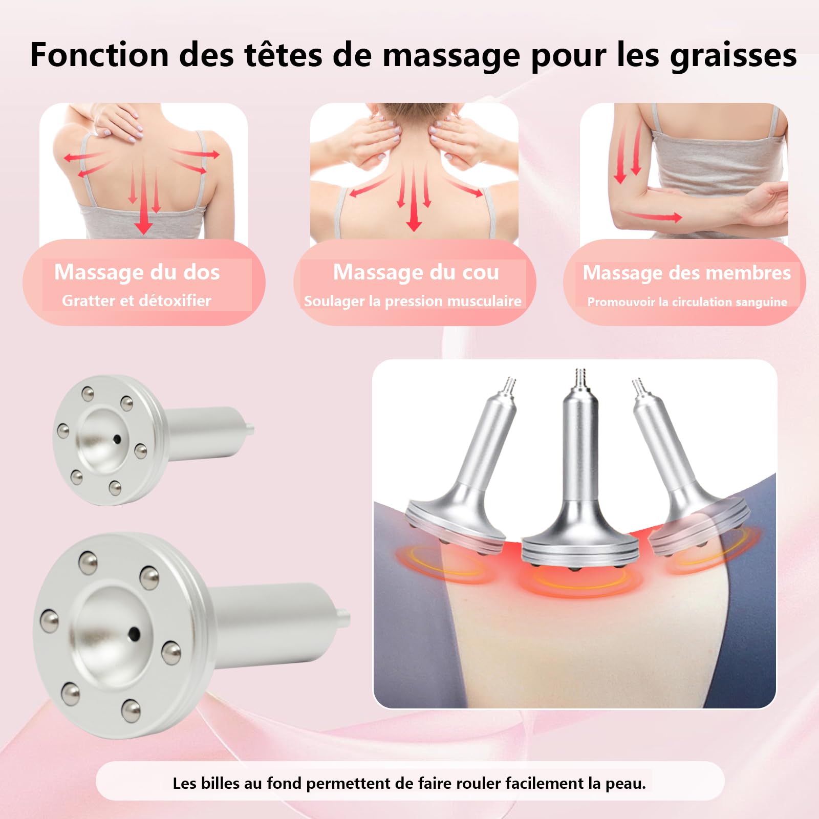 Appareil de massage sous vide avec écran tactile - Pour soins du corps - Appareil de massage avec 27 tasses - Pompe à vide multifonction