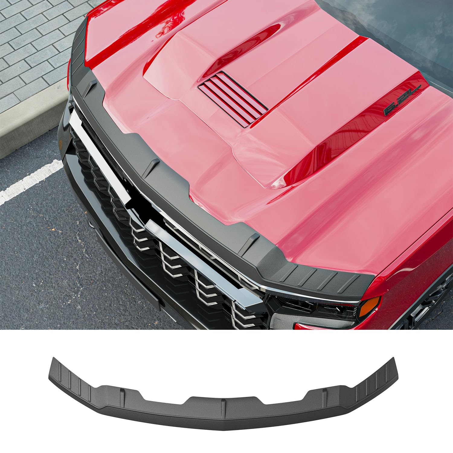 CZmenghe Hood Deflector Compatible with 2019-2026 Chevy Silverado 1500
