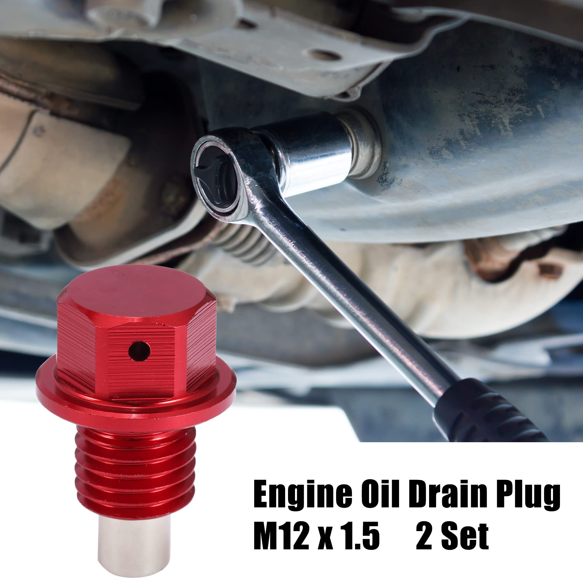 Tappo Scarico Olio Motore M12 X 1,5 Mm. Magnetico HONDA CR - Foto 10