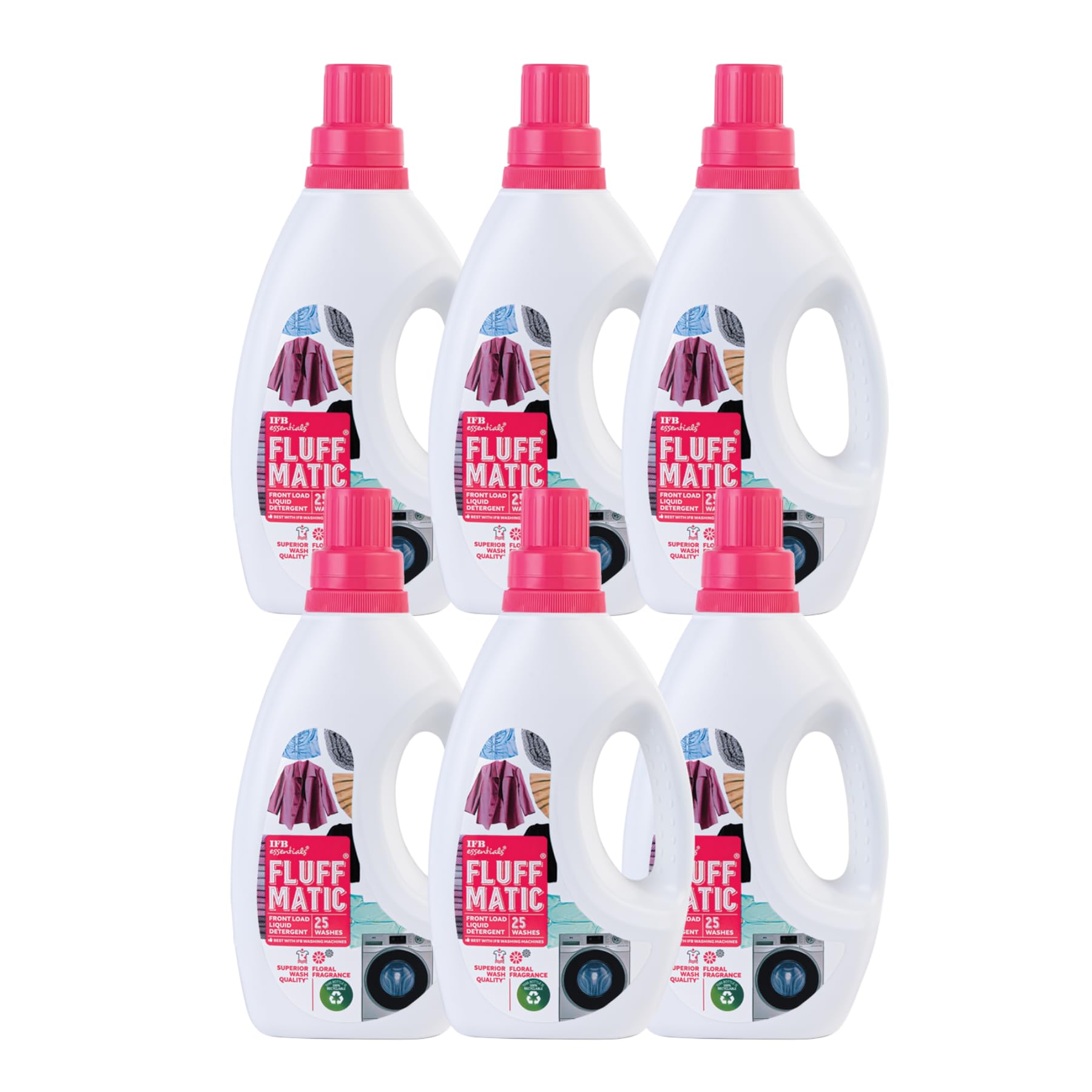 IFB essentials Front Load Liquid Detergent -880 ml (Pack of 6)