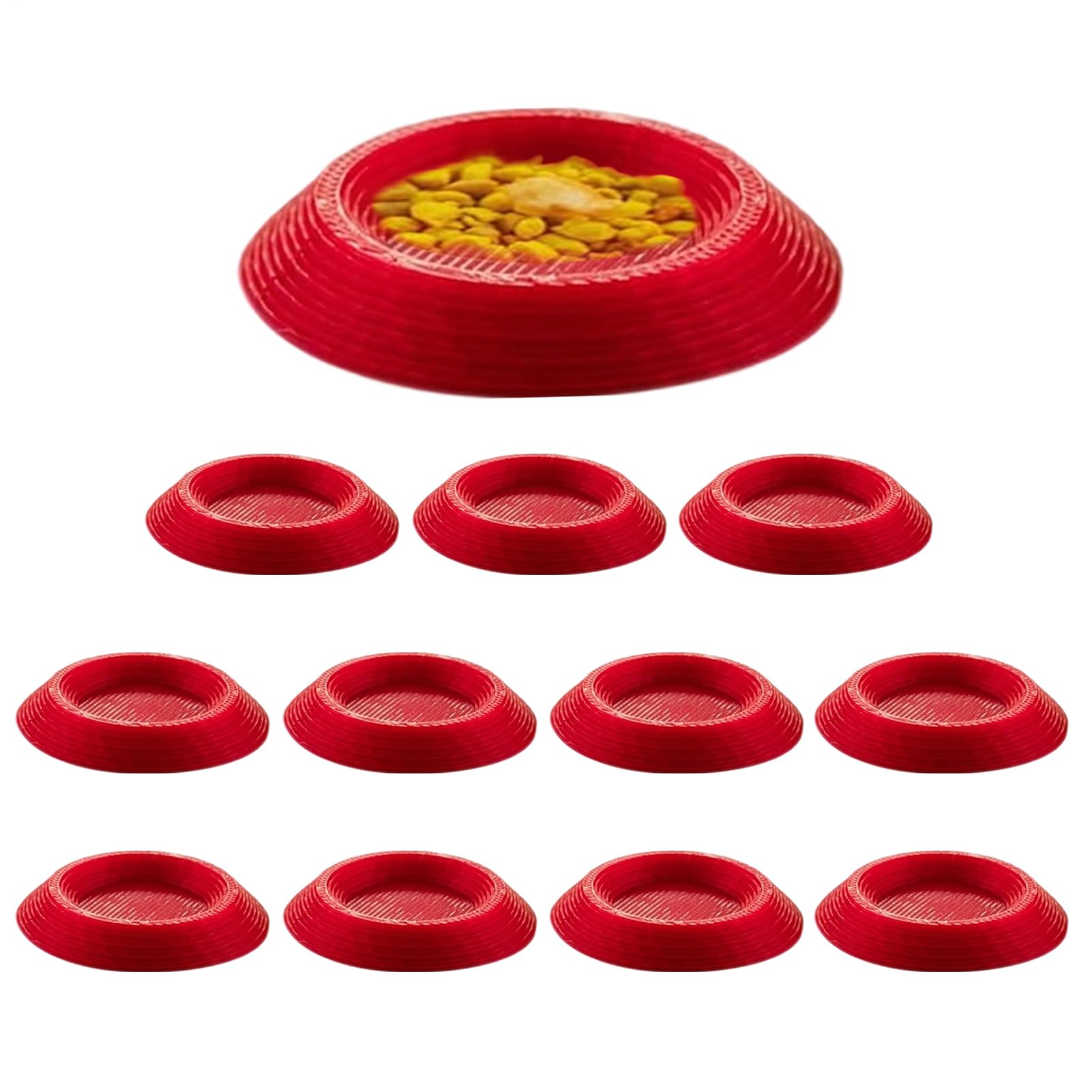 Mppchhn Dubia Roaches Feeder - Non-Slip Enclosures Feeding Tray,Isopod Feeding Bowl,for Springtails Millipedes Dwarf Invertebrates