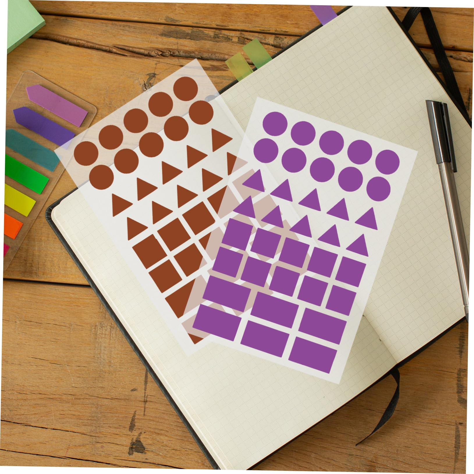 Homoyoyo 100fogli Etichette Adesive Colorate Rimovibili Etichette Per File e Classificazione Di Adesivi Forma Scrivibili Per Organizzazione Ufficio e Casa Codifica Colori