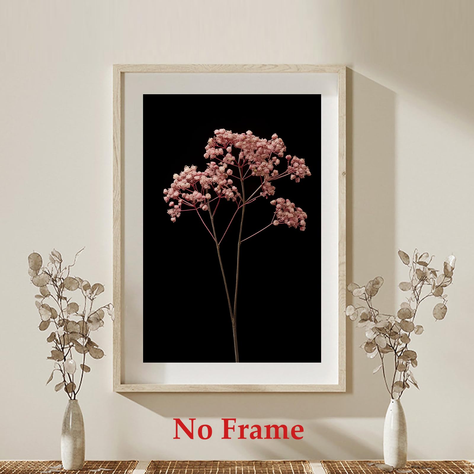 Amazon.com: Black Botanical Canvas Wall Art Vintage Wildflower