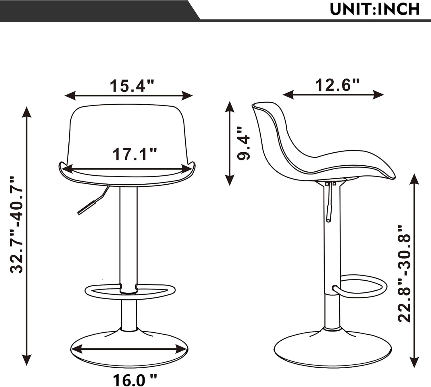 Buy Gotminsi Height Adjustable Bar Stools