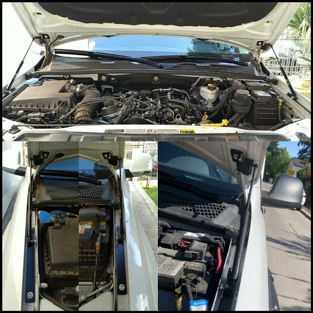 JINGLING entretoises de capot pour Amarok 2010-2020 capot avant vérins à gaz Supports de levage Modification pas de perçage GARANTIE DE DEUX ANS