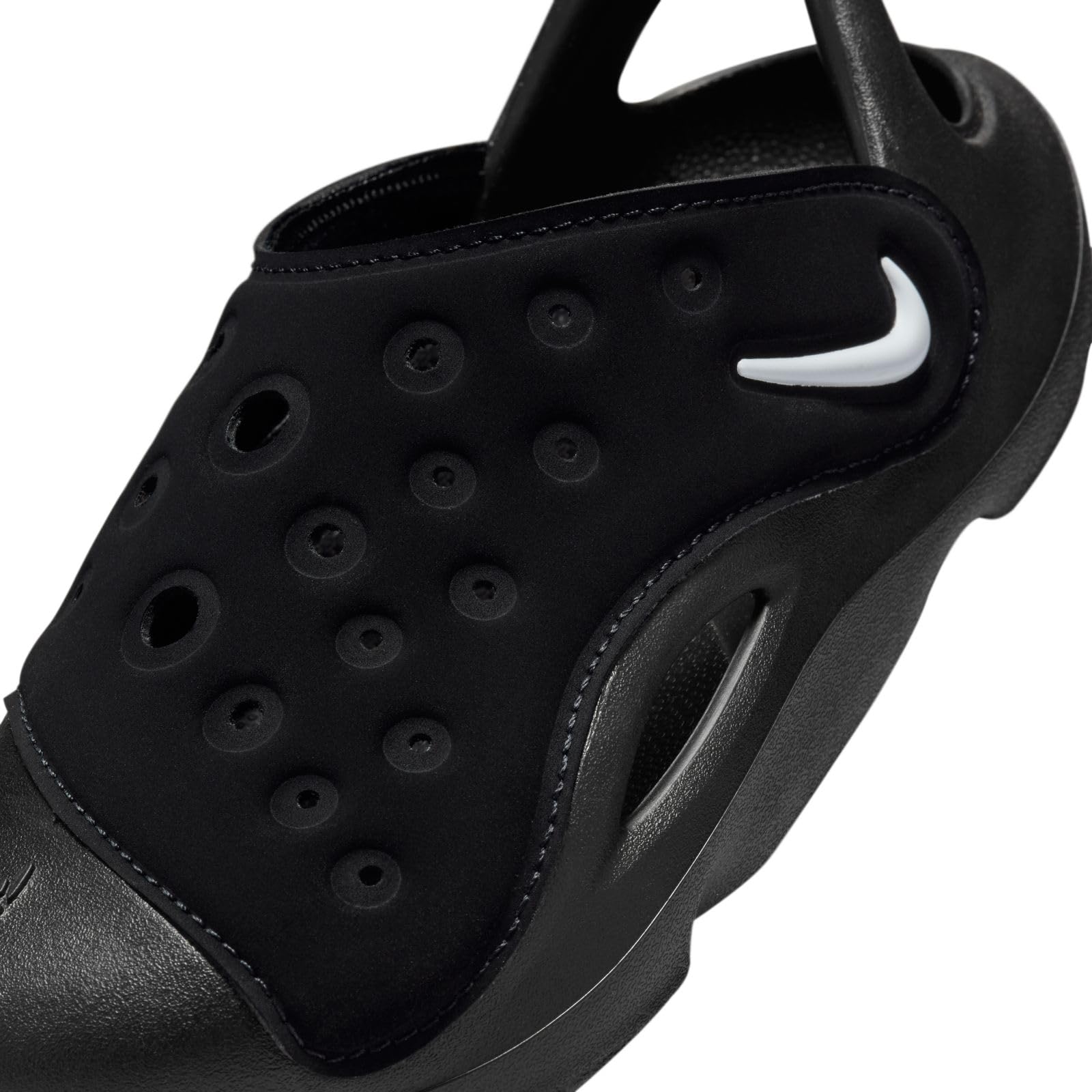 Nike Aqua Swoosh Little Kids' Sandals (FN0876-002, Black/Anthracite/White) Size 11