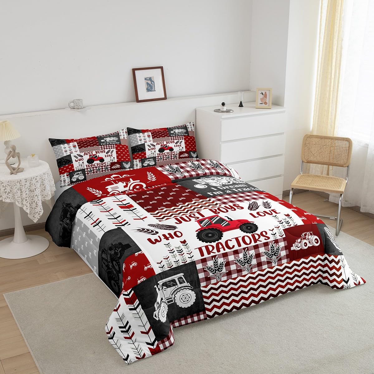 Générique Oreiller Tracteur - Peluche Câlin Oreiller Voiture