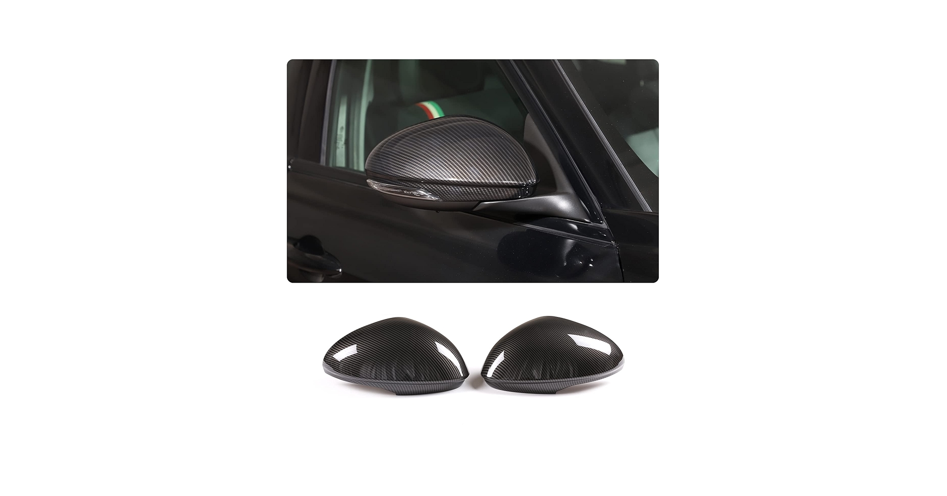 Real Carbon Fiber For Alfa Romeo Stelvio 2017-2020 Door Molding Cover